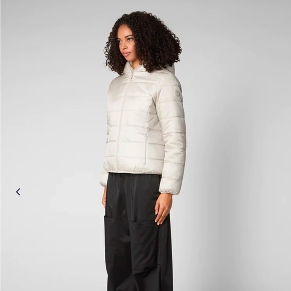 Save the Duck Women’s Reversible Faux Fur Puffer Coat size S - Picture 4 of 11